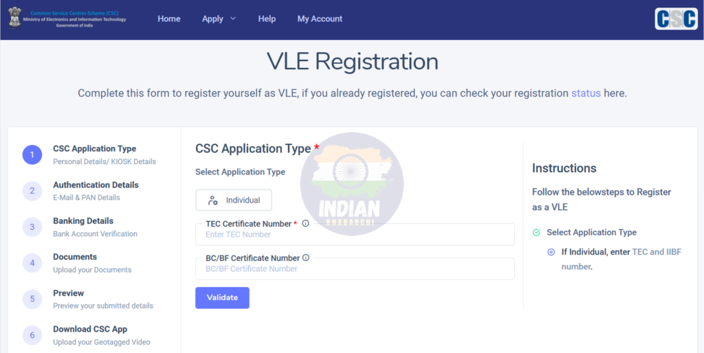 CSC Registration Process