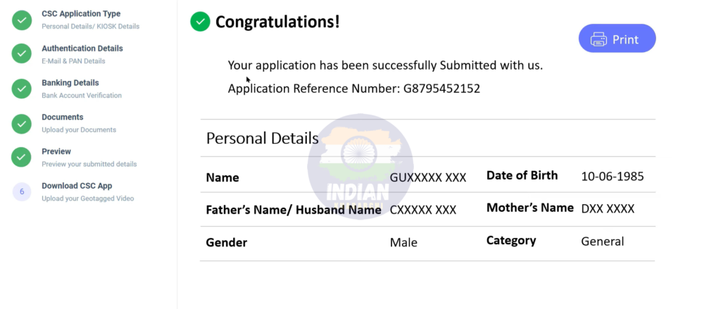 CSC Registration Process