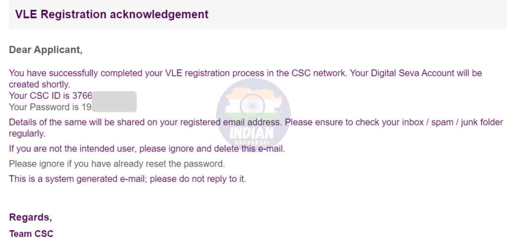 CSC Registration Process