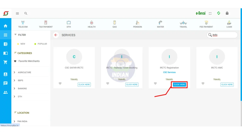 CSC IRCTC Registration 2024