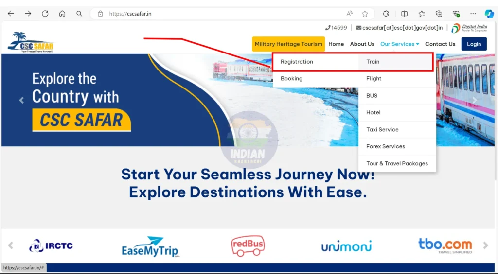CSC IRCTC Registration 2024
