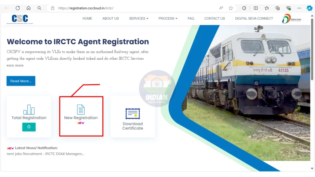 CSC IRCTC Registration 2024