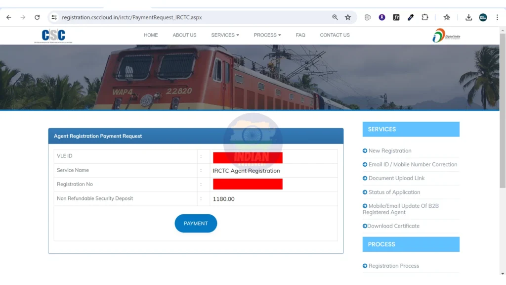 CSC IRCTC Registration 2024