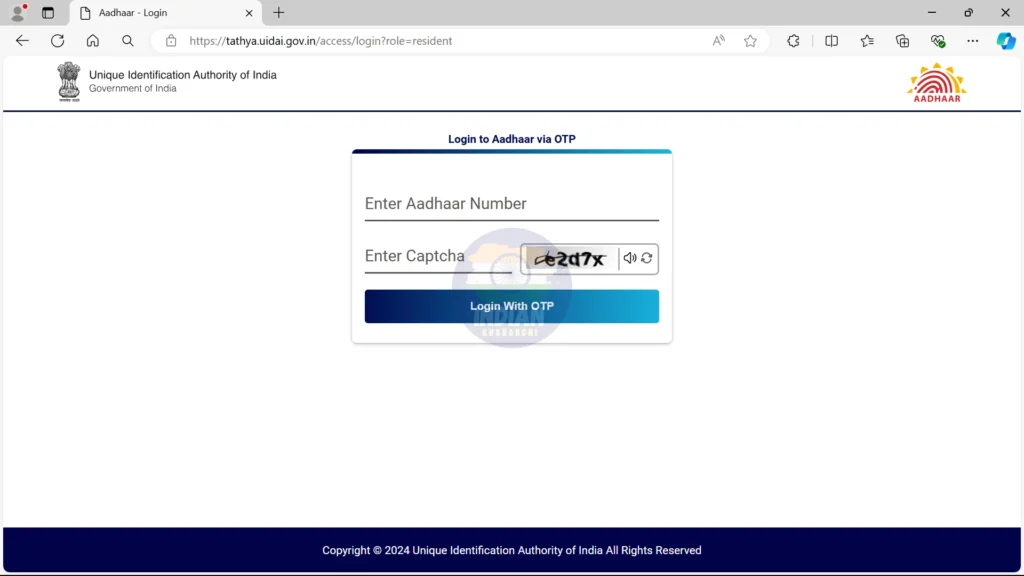 Aadhaar Card Address Change Online