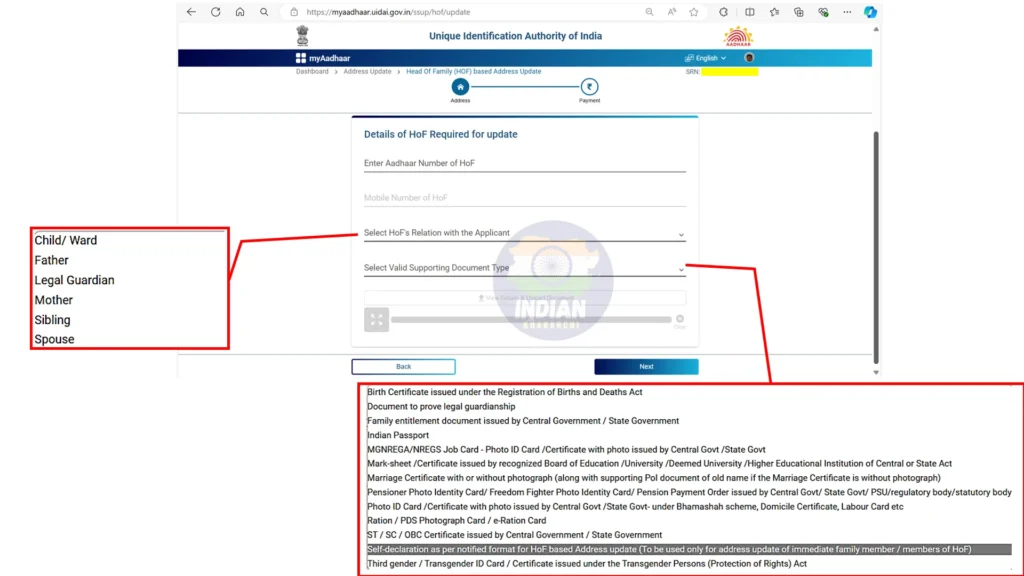 Aadhaar Card Address Change Online